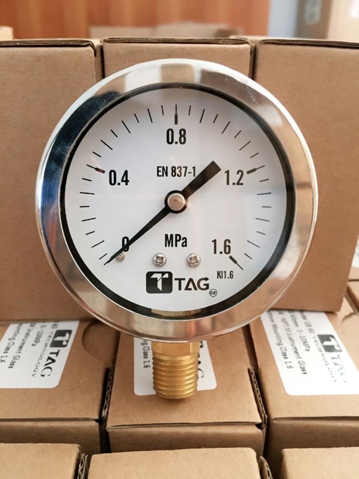 PRESSURE GAUGE “TAG” SIZE 63 MM